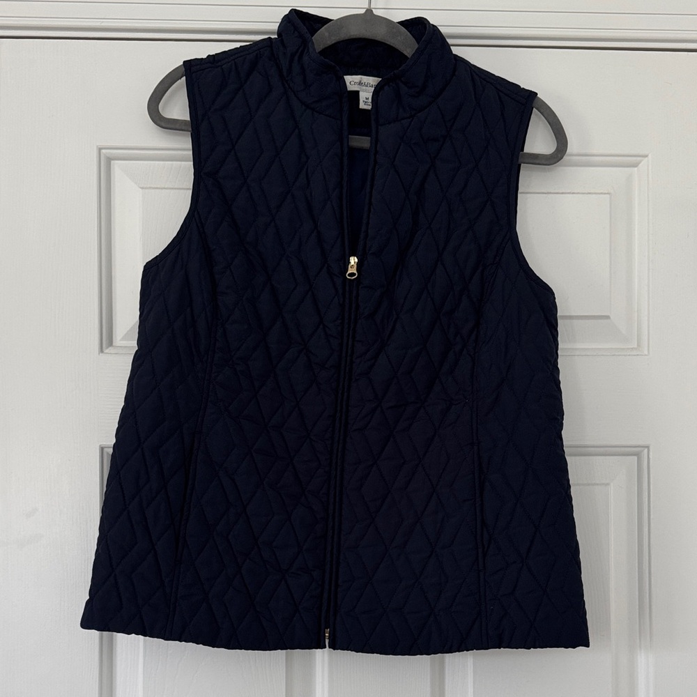 Croft & Barrow Dark Blue Quilted Vest